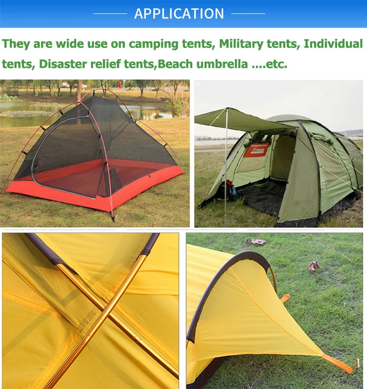 7001 7075 T6 anodized aluminum telescopic tube telescoping aluminum tent poles